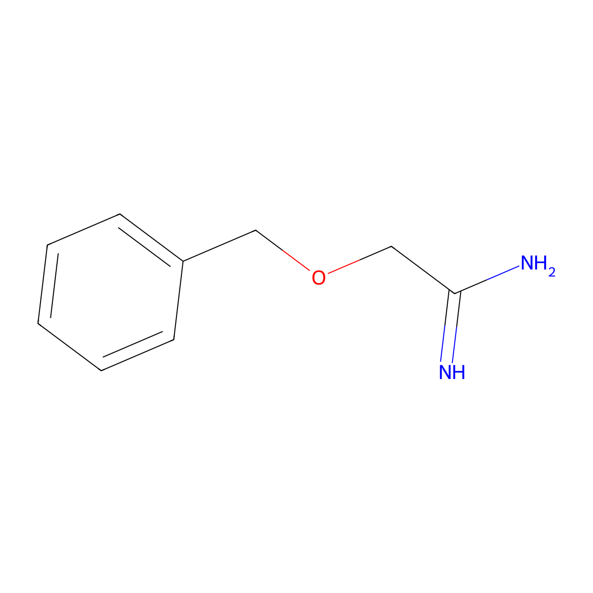 2-Phenylmethoxyethanimidamide molecular structure, CAS 133915-07-8