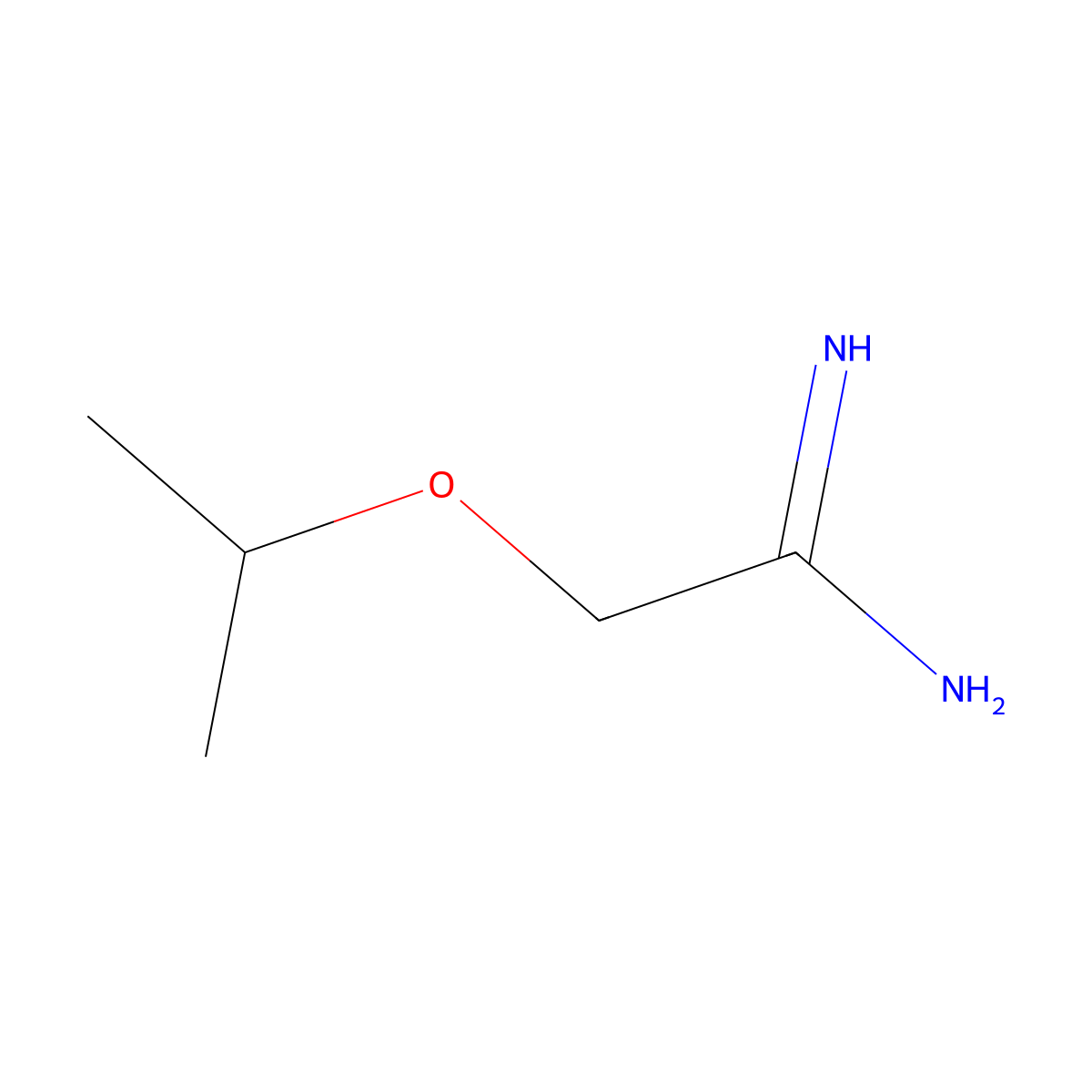 2-Isopropoxyacetamidine molecular structure, CAS 133915-08-9
