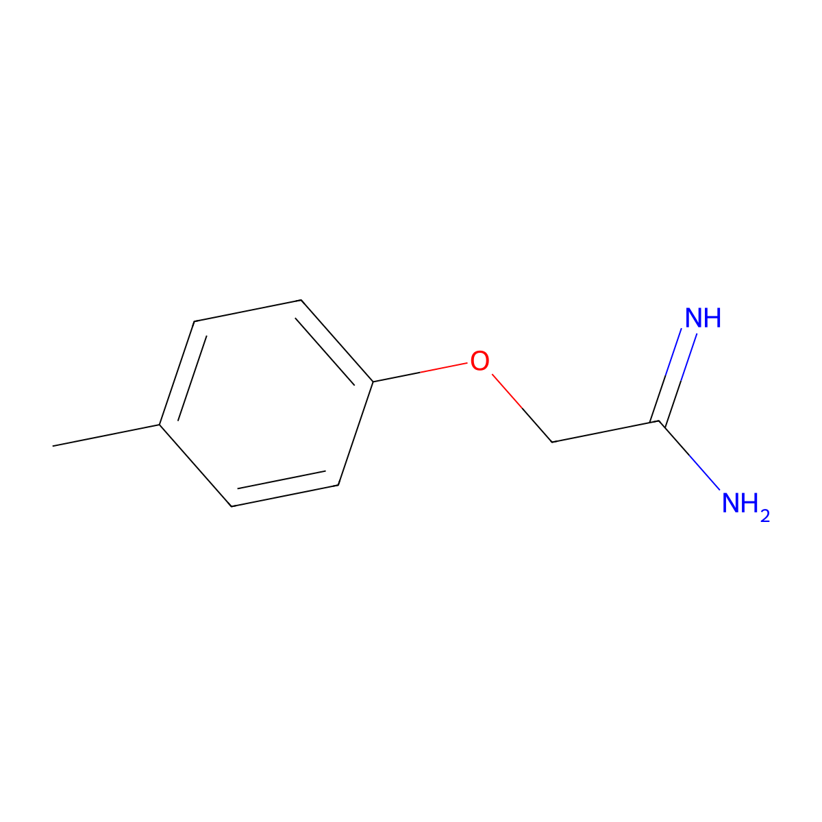 2-(4-Methylphenoxy)acetamidine molecular structure, CAS 133915-09-0