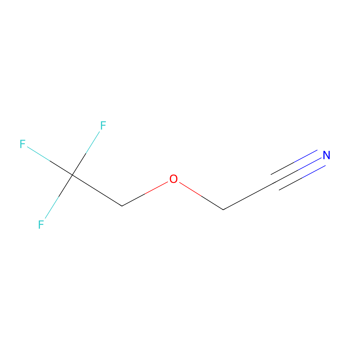 2-(2,2,2-Trifluoroethoxy)acetonitrile molecular structure, CAS 133915-26-1