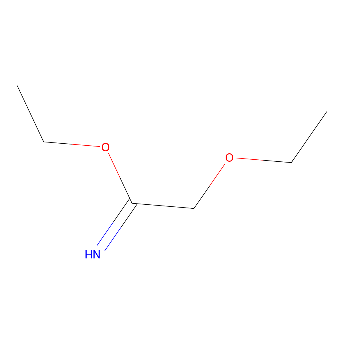 Ethyl 2-ethoxyacetimidate molecular structure, CAS 133915-39-6