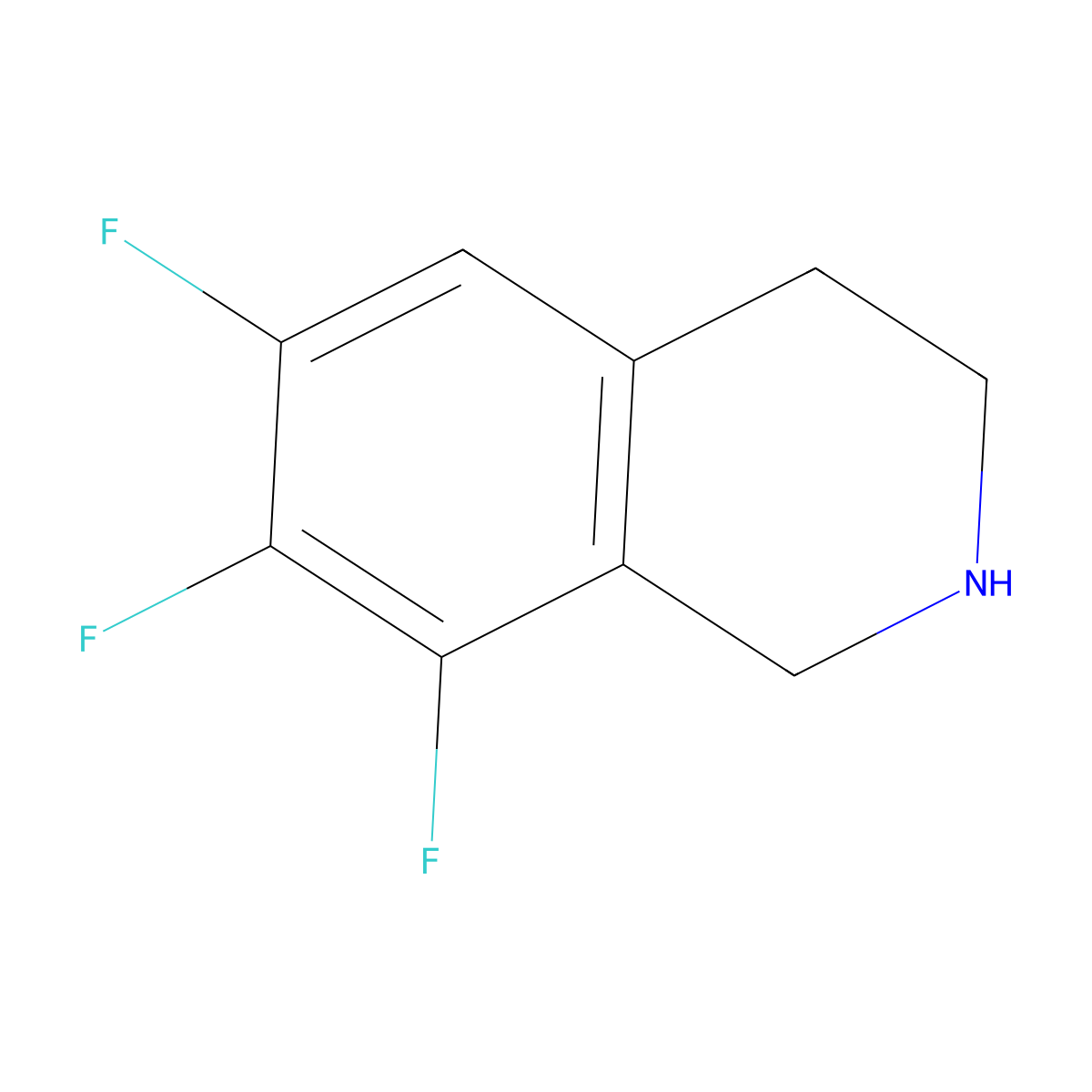 6,7,8-Trifluoro-1,2,3,4-tetrahydroisoquinoline molecular structure, CAS 1339156-15-8