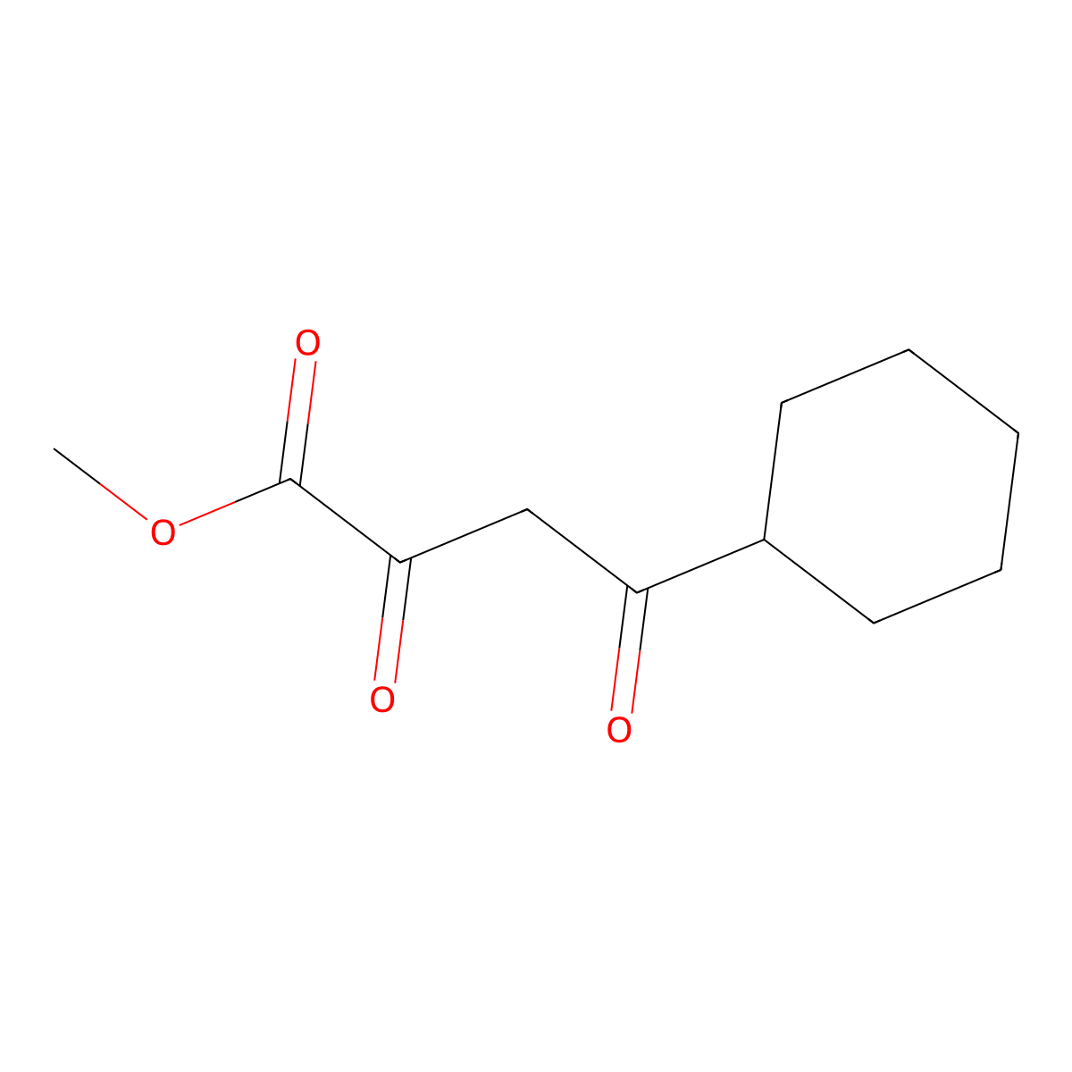 Methyl 4-cyclohexyl-2,4-dioxobutanoate molecular structure, CAS 1339161-68-0