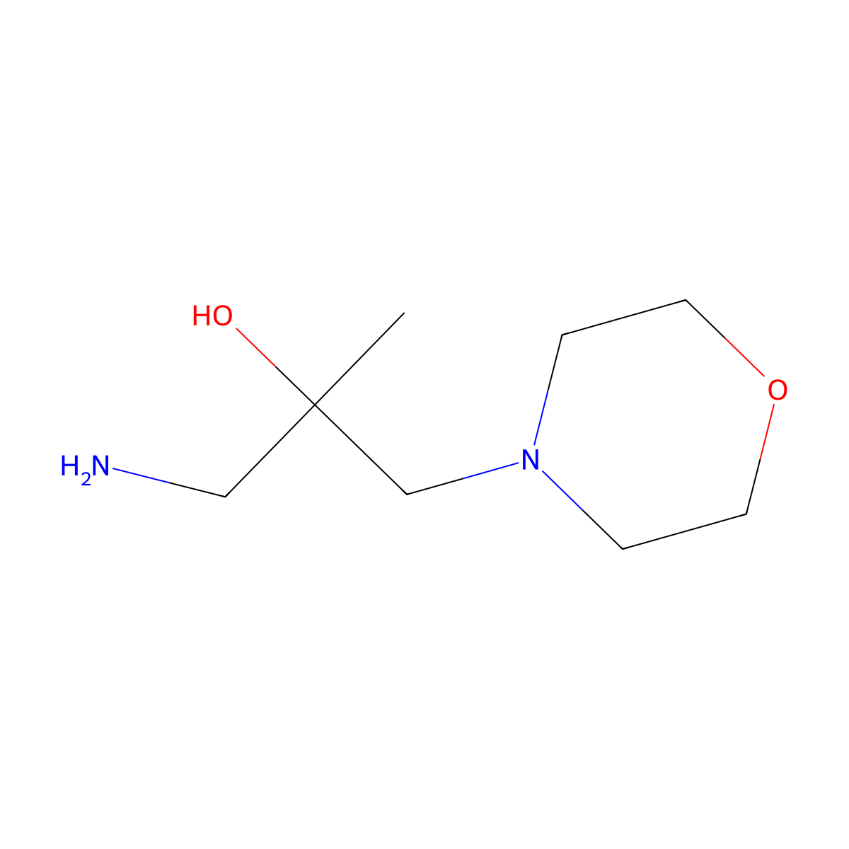1-Amino-2-methyl-3-(morpholin-4-yl)propan-2-ol molecular structure, CAS 1339167-59-7