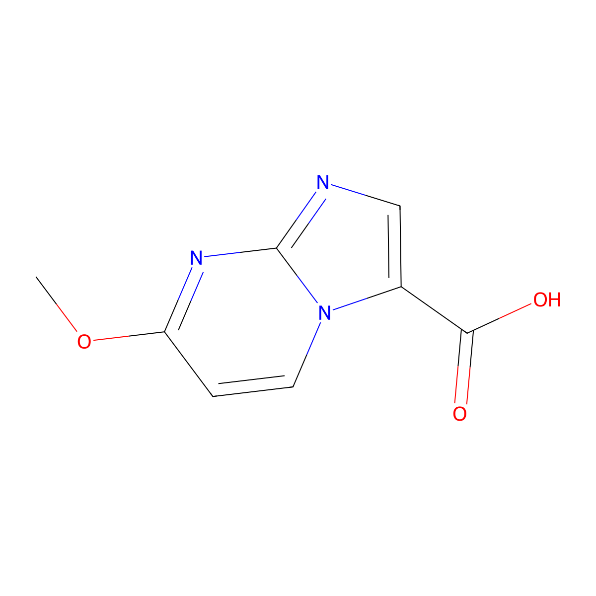 7-Methoxyimidazo[1,2-a]pyrimidine-3-carboxylic acid molecular structure, CAS 1339175-96-0