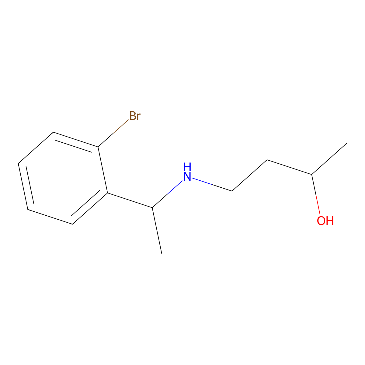 4-{[1-(2-Bromophenyl)ethyl]amino}butan-2-ol molecular structure, CAS 1339188-56-5