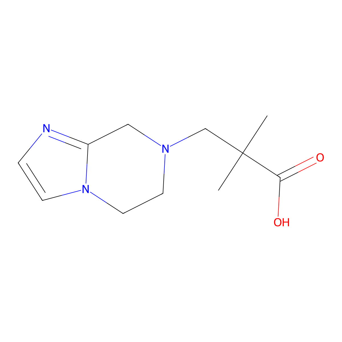 3-(5,6-Dihydroimidazo[1,2-a]pyrazin-7(8H)-yl)-2,2-dimethylpropanoicacid molecular structure, CAS 1339194-32-9