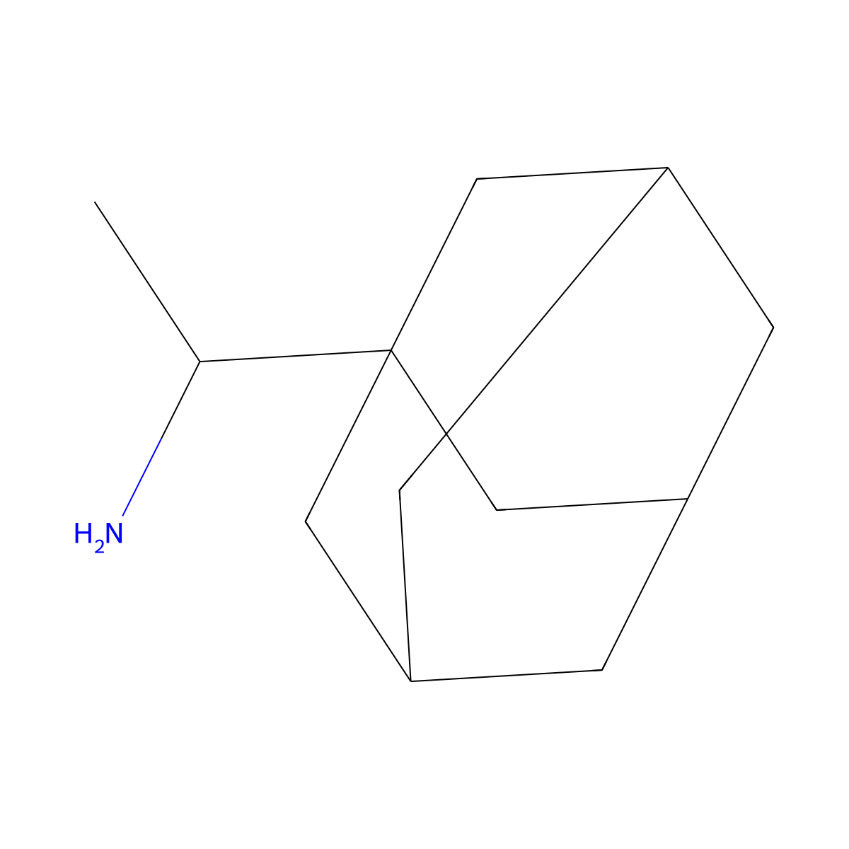 Rimantadine molecular structure, CAS 13392-28-4