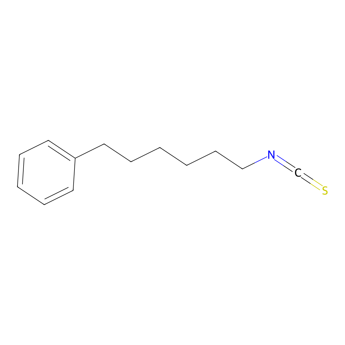 6-Phenylhexyl Isothiocyanate molecular structure, CAS 133920-06-6