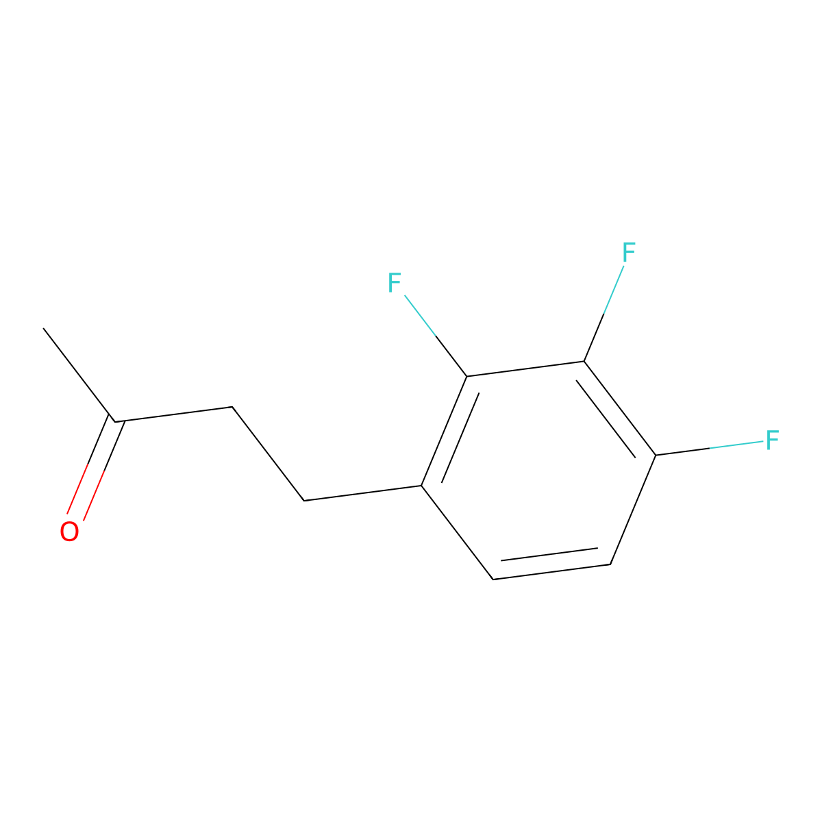 4-(2,3,4-Trifluorophenyl)butan-2-one molecular structure, CAS 1339205-40-1