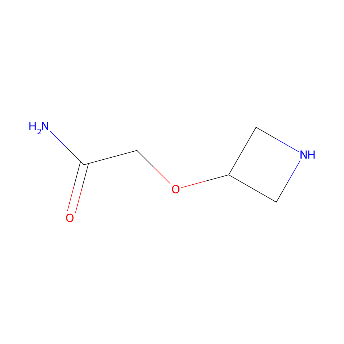 2-(Azetidin-3-yloxy)acetamide molecular structure, CAS 1339214-03-7
