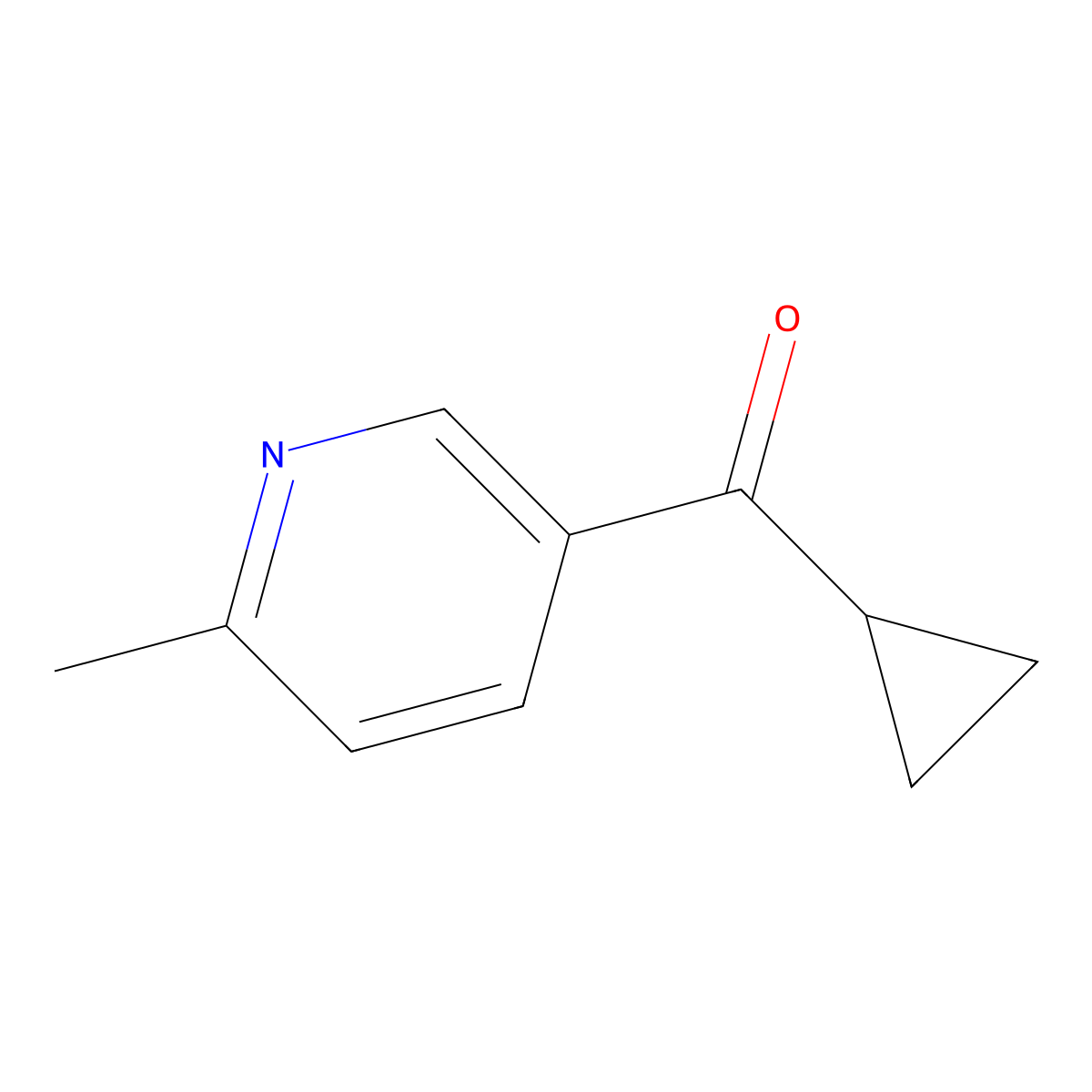 5-Cyclopropanecarbonyl-2-methylpyridine molecular structure, CAS 1339220-99-3