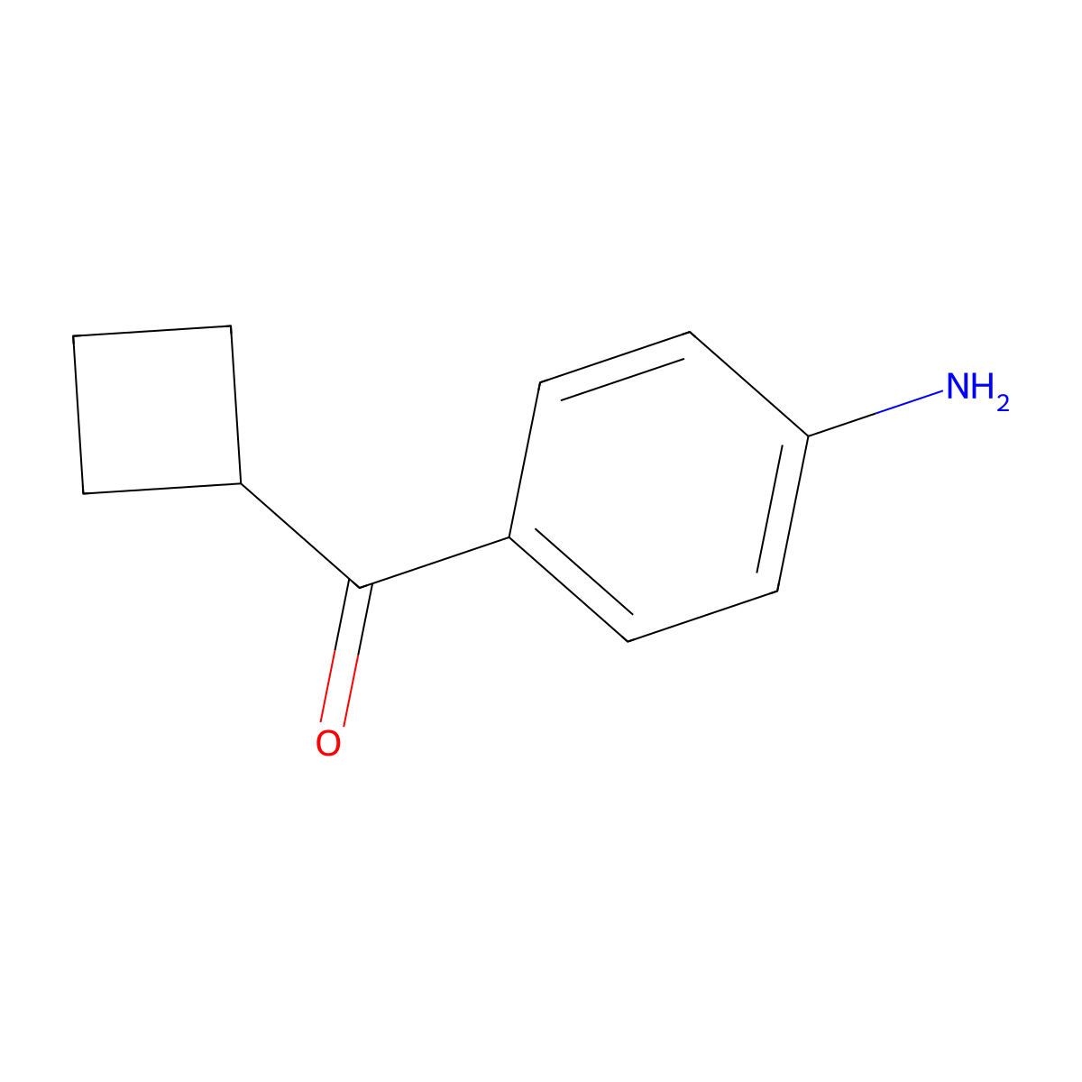 4-Cyclobutanecarbonylaniline molecular structure, CAS 1339232-25-5