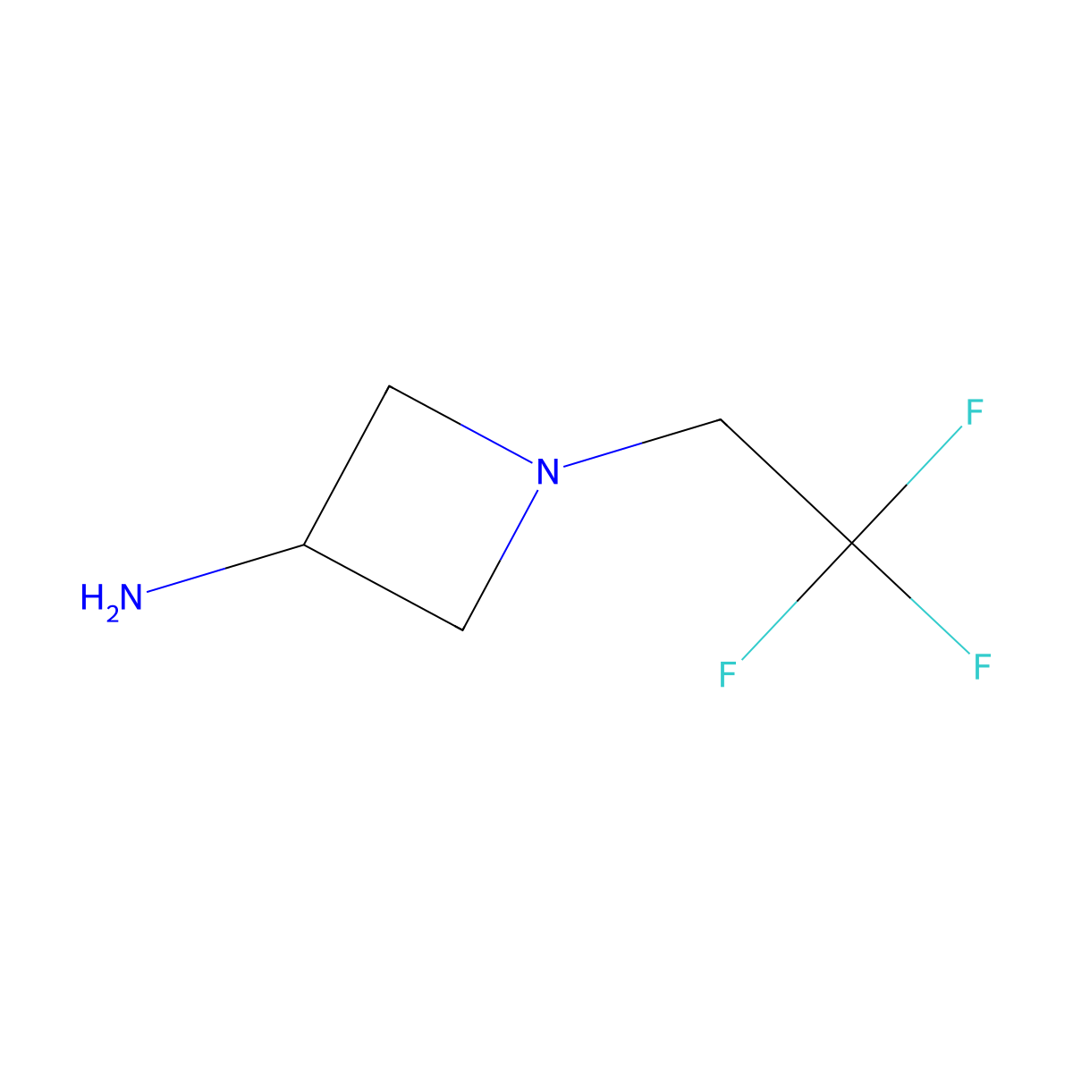 1-(2,2,2-Trifluoroethyl)azetidin-3-amine molecular structure, CAS 1339236-05-3