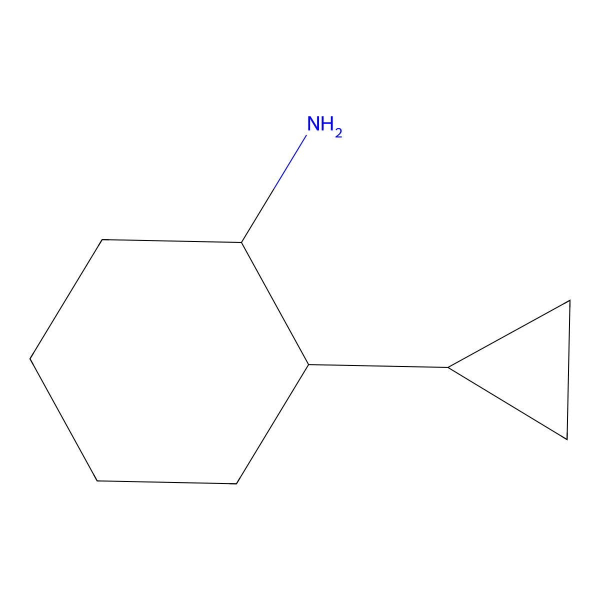 2-Cyclopropylcyclohexan-1-amine molecular structure, CAS 1339243-98-9
