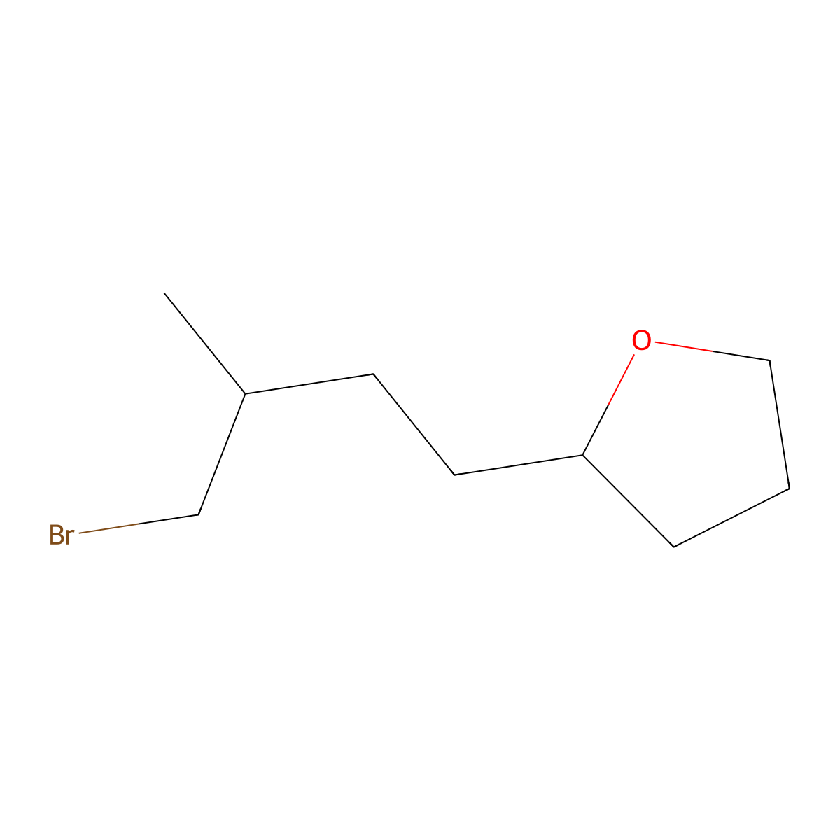 2-(4-Bromo-3-methylbutyl)oxolane molecular structure, CAS 1339246-90-0