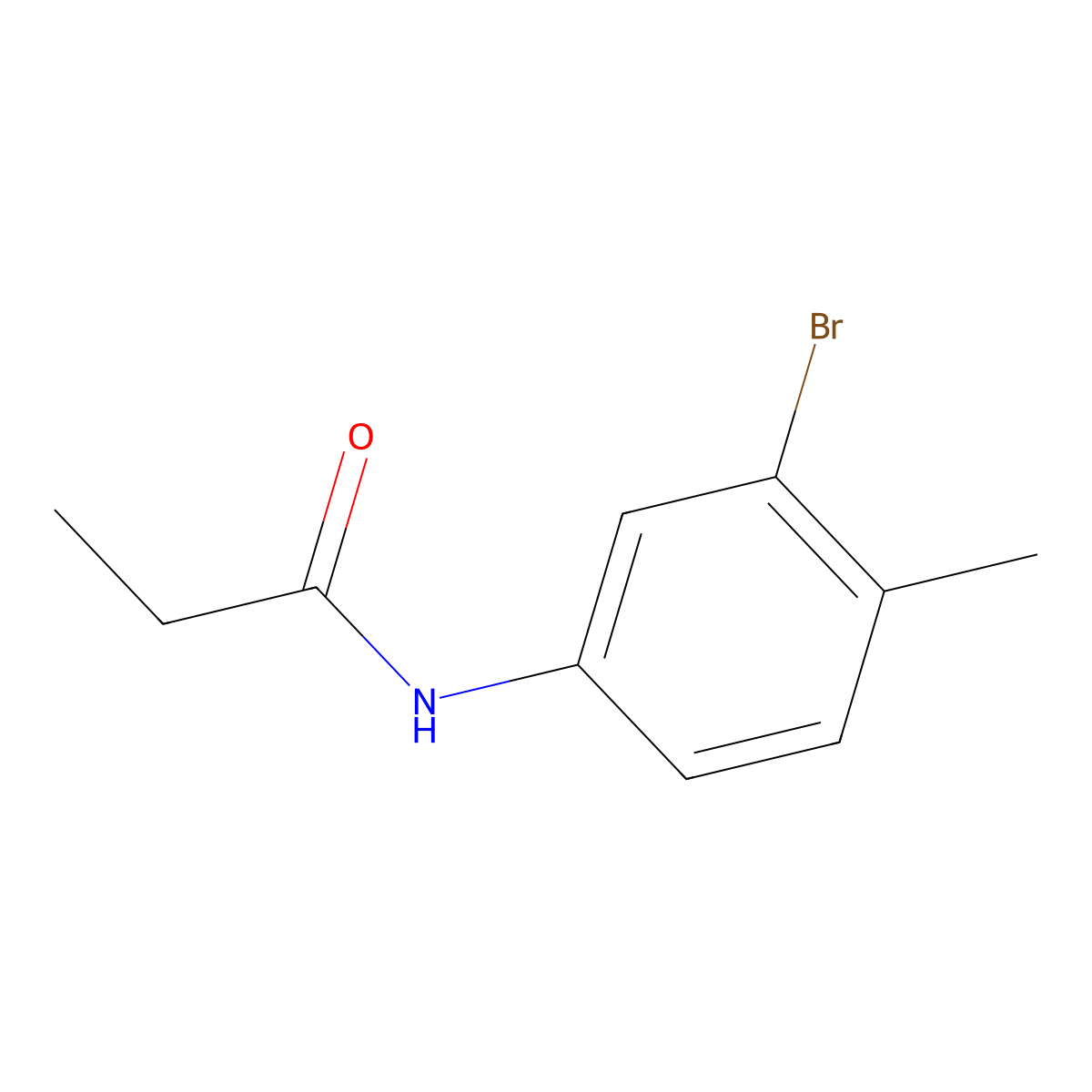 N-(3-Bromo-4-methylphenyl)propionamide molecular structure, CAS 1339251-29-4