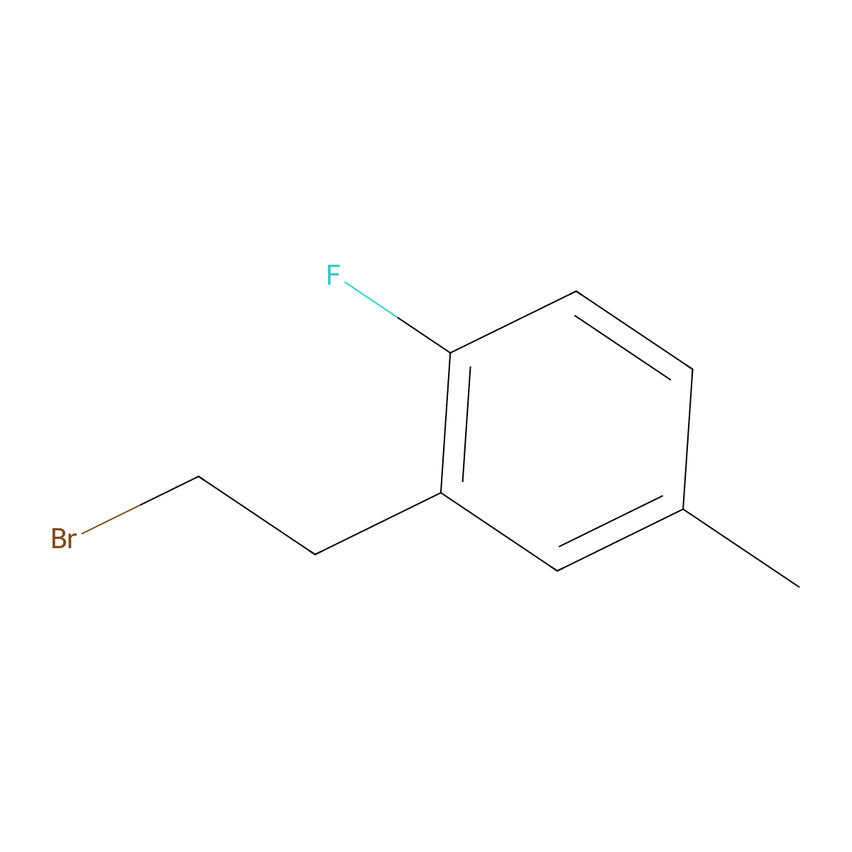 2-(2-Bromoethyl)-1-fluoro-4-methylbenzene molecular structure, CAS 1339254-39-5