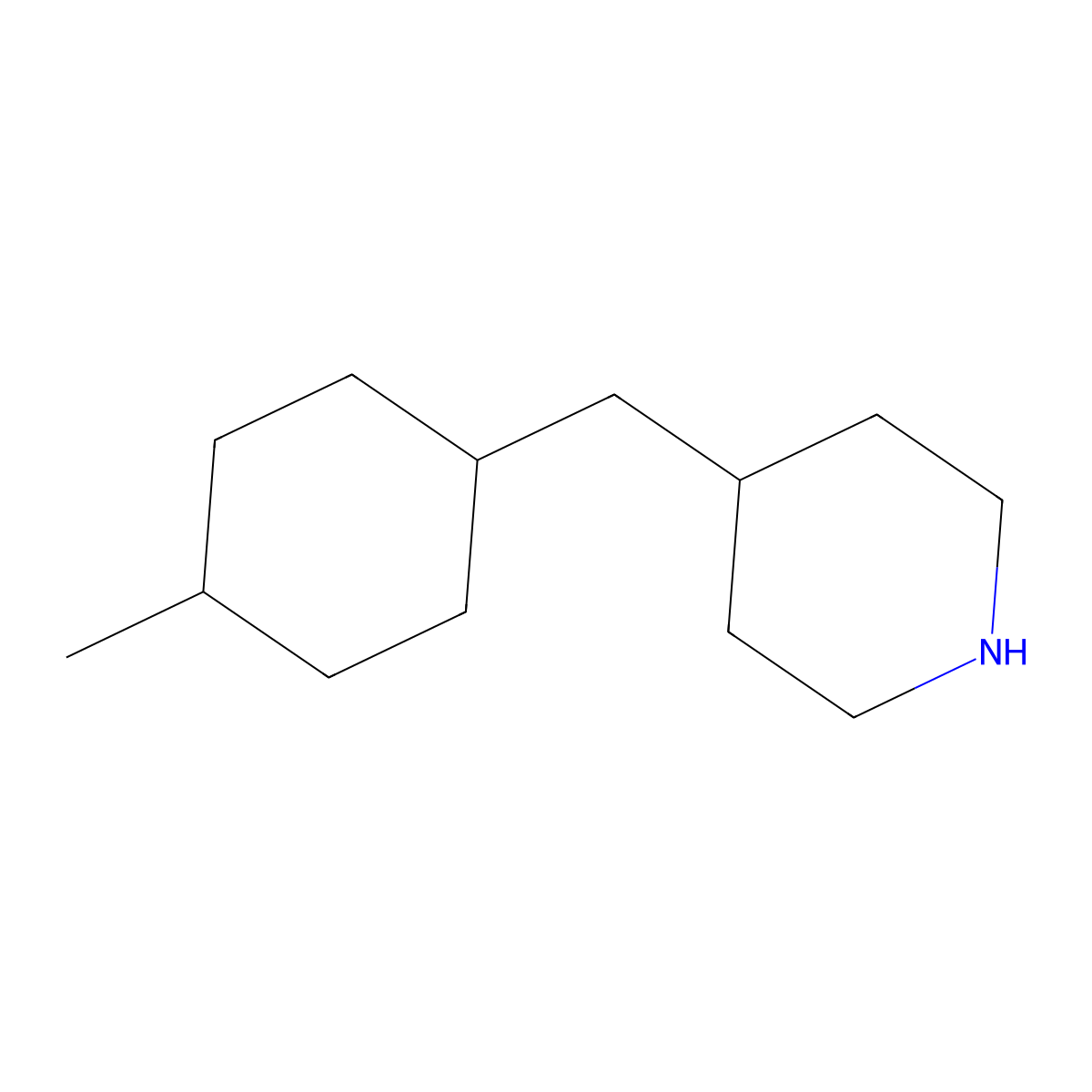 4-[(4-Methylcyclohexyl)methyl]piperidine molecular structure, CAS 1339254-93-1