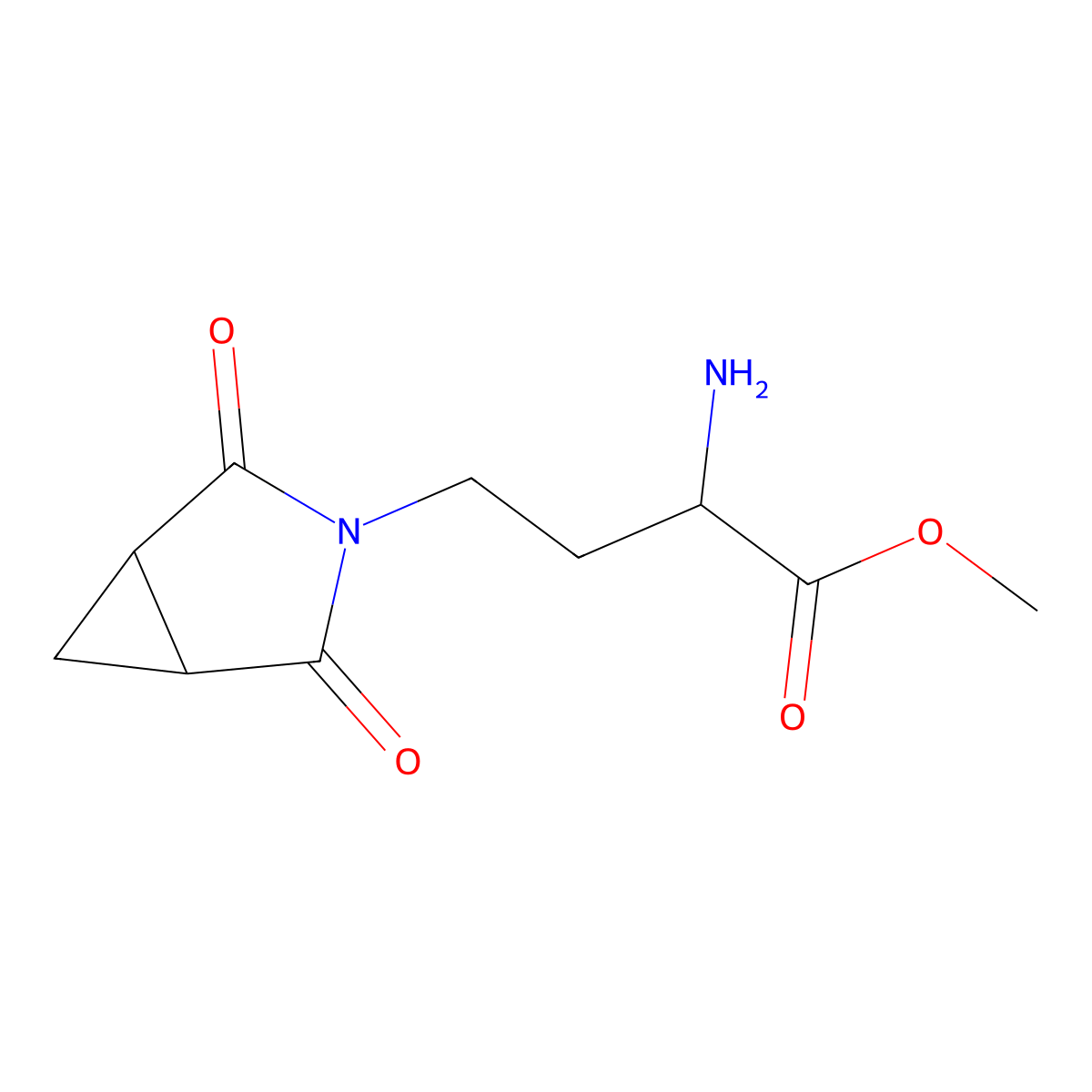 Methyl 2-amino-4-(2,4-dioxo-3-azabicyclo[3.1.0]hexan-3-yl)butanoate molecular structure, CAS 1339260-09-1