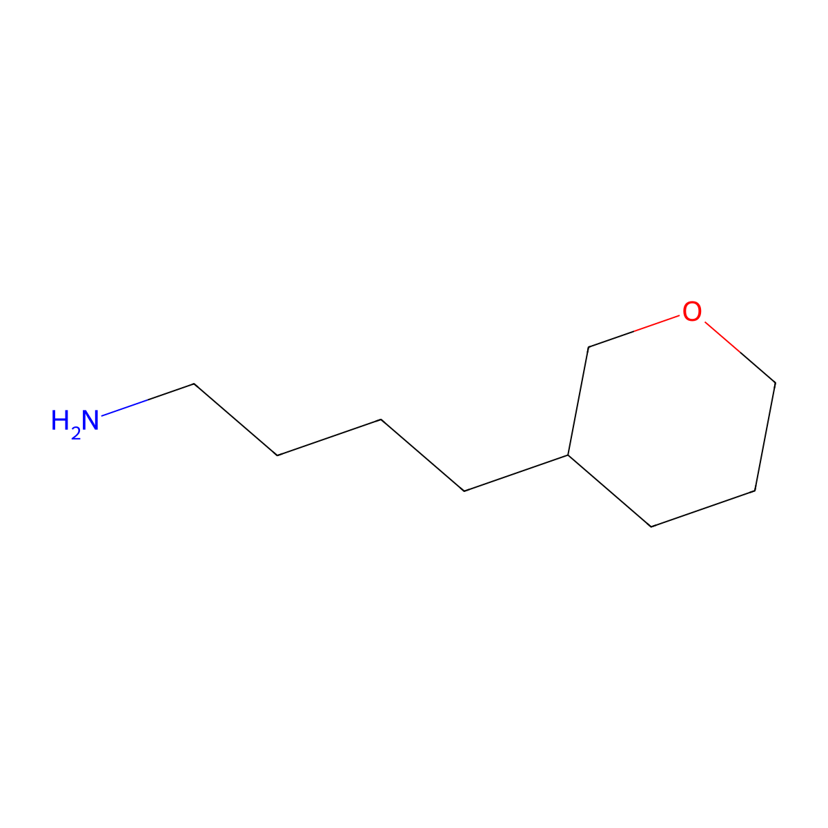 4-(Oxan-3-yl)butan-1-amine molecular structure, CAS 1339261-12-9