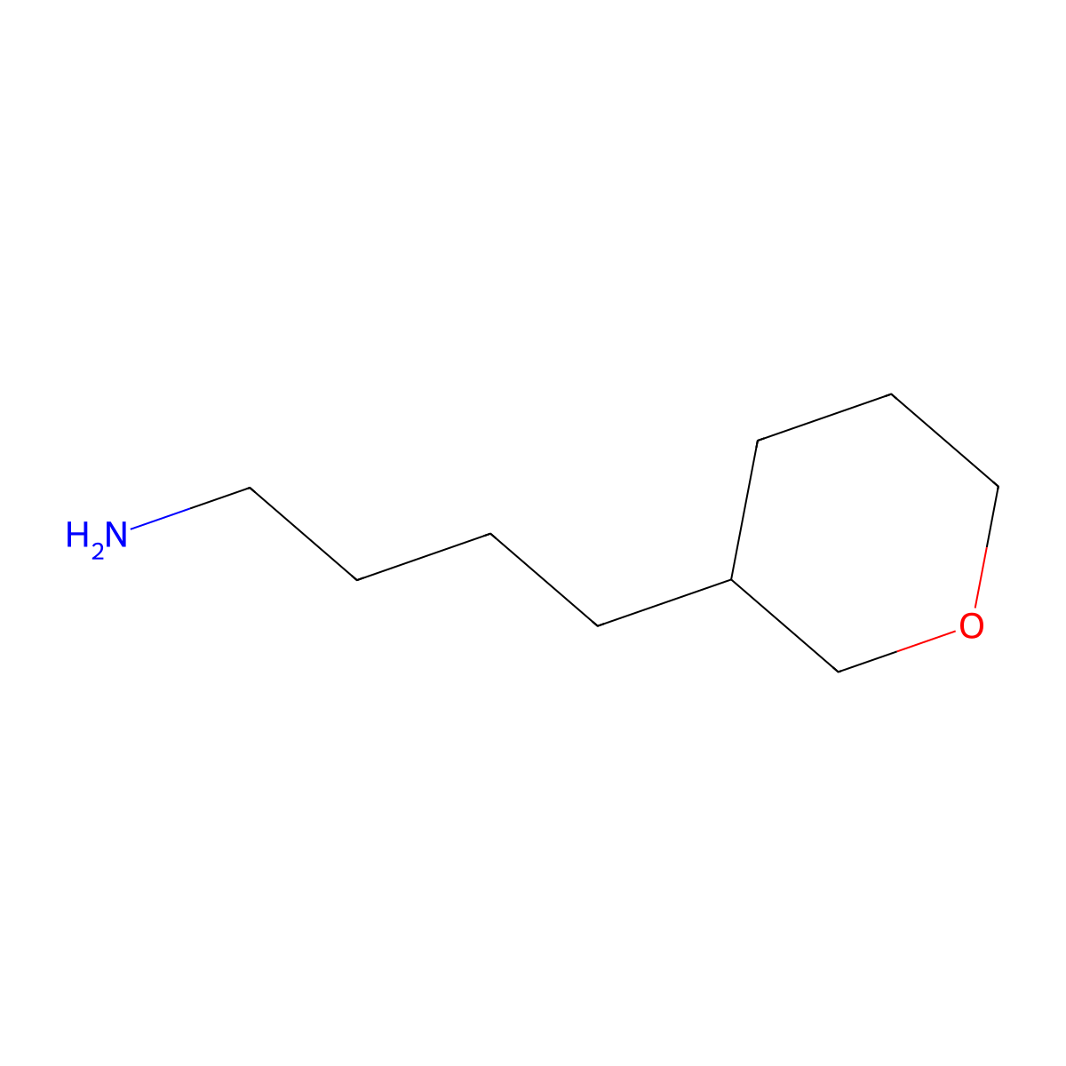 4-(Oxan-3-yl)butan-1-amine molecular structure, CAS 1339261-12-9
