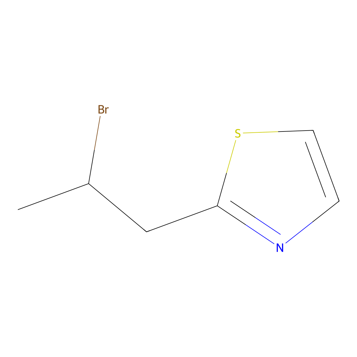 2-(2-Bromopropyl)-1,3-thiazole molecular structure, CAS 1339265-99-4