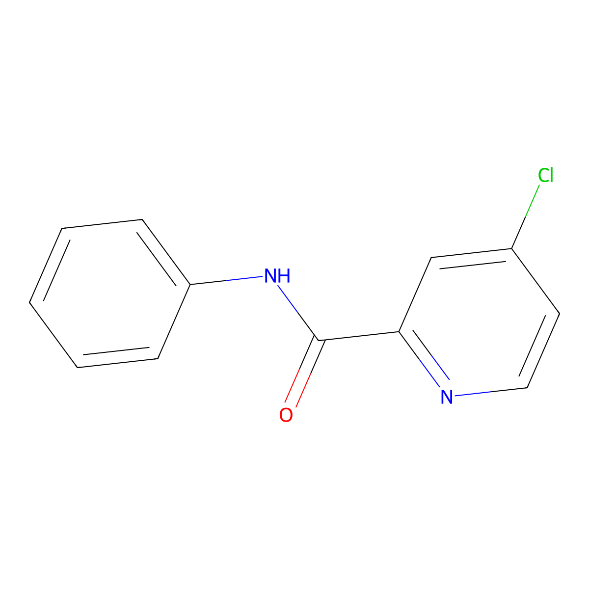 4-Chloro-N-phenylpicolinamide molecular structure, CAS 133928-61-7