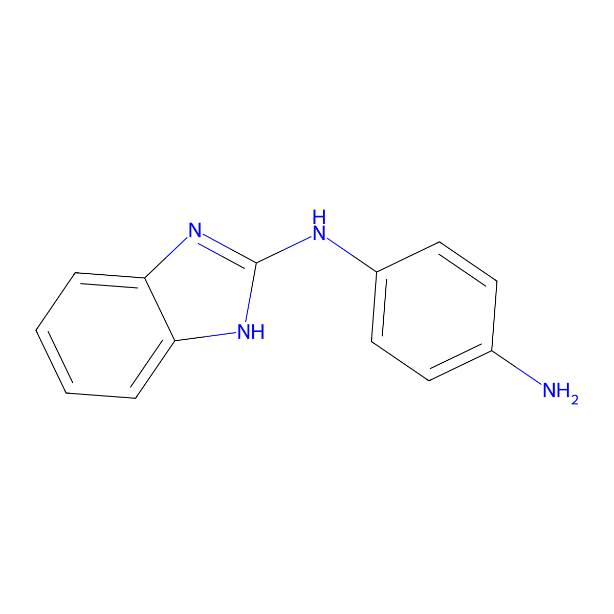 N-(1H-Benzoimidazol-2-yl)-benzene-1,4-diamine molecular structure, CAS 133929-18-7