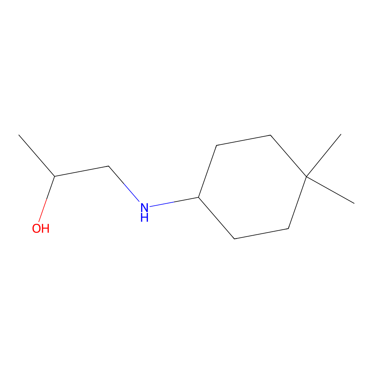 1-[(4,4-Dimethylcyclohexyl)amino]propan-2-ol molecular structure, CAS 1339318-37-4