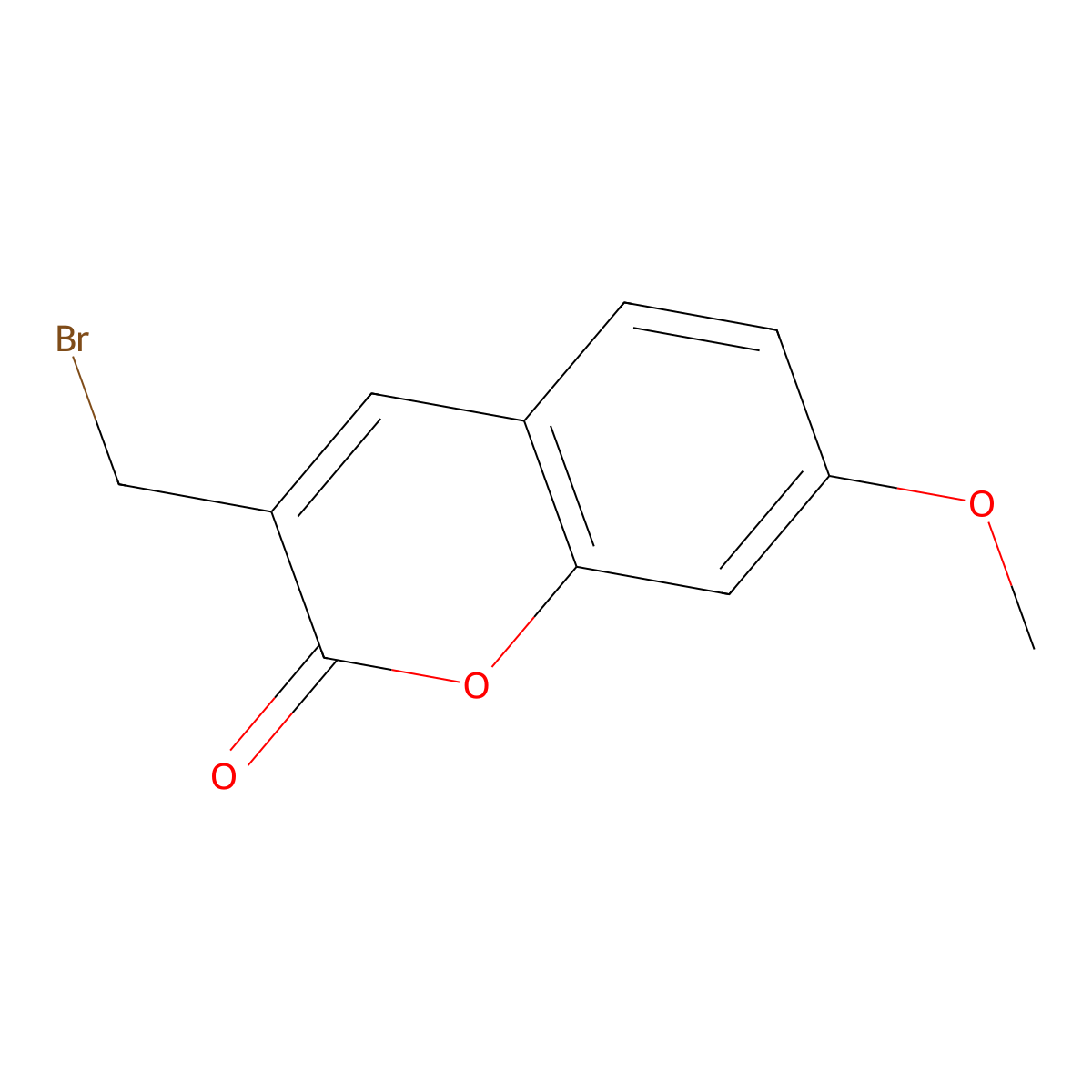 3-(Bromomethyl)-7-methoxy-2H-chromen-2-one molecular structure, CAS 133932-20-4
