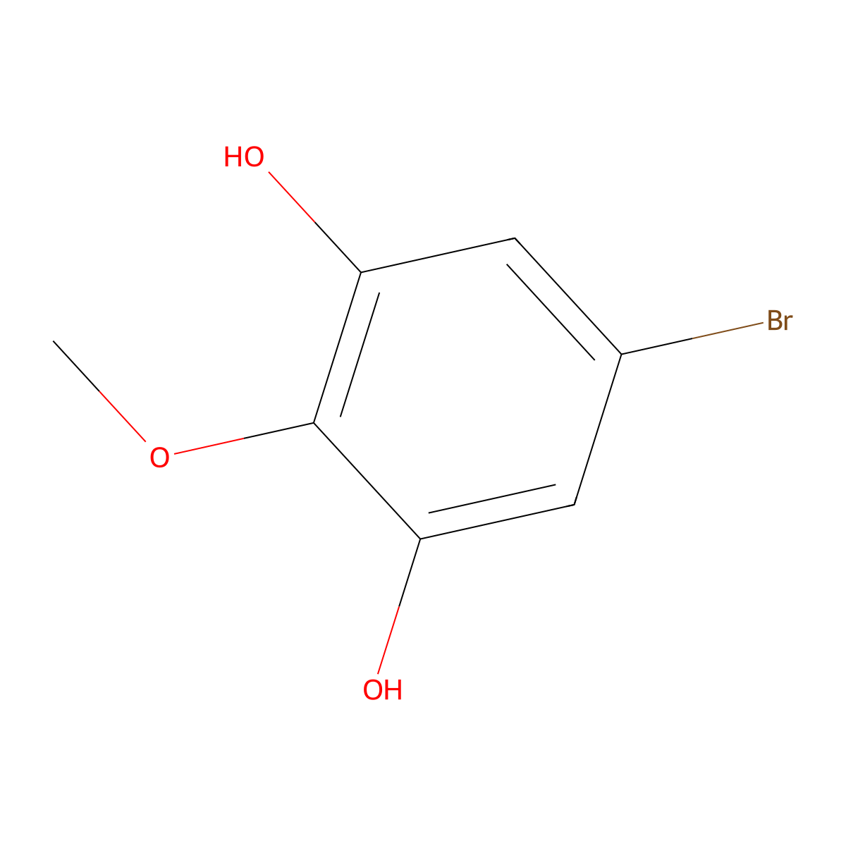 5-Bromo-2-methoxyresorcinol molecular structure, CAS 133932-61-3