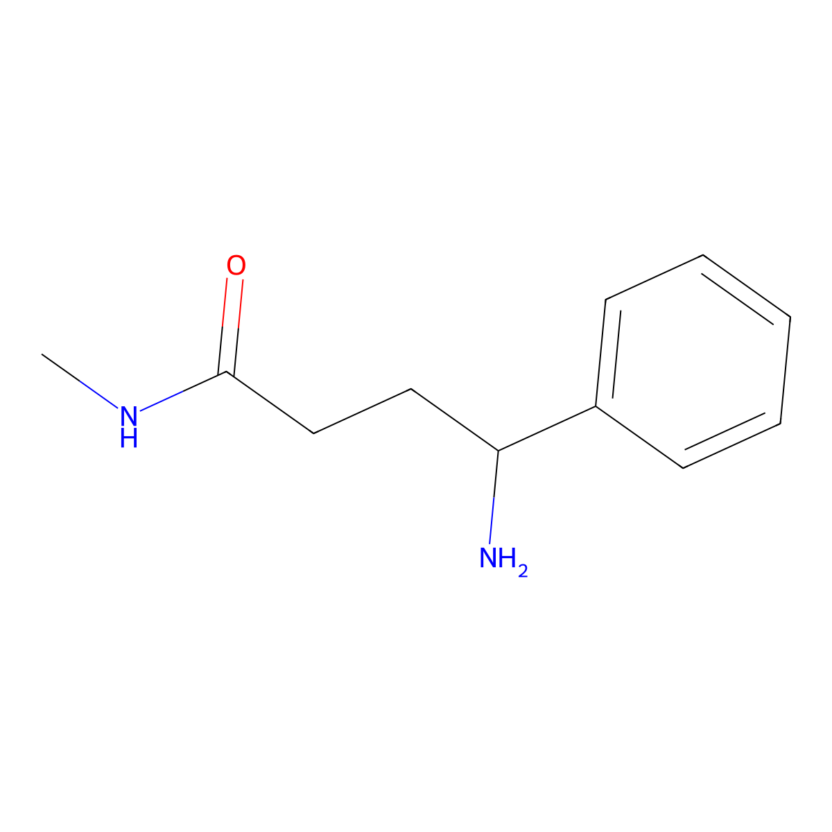 4-amino-N-methyl-4-phenylbutanamide molecular structure, CAS 1339323-96-4