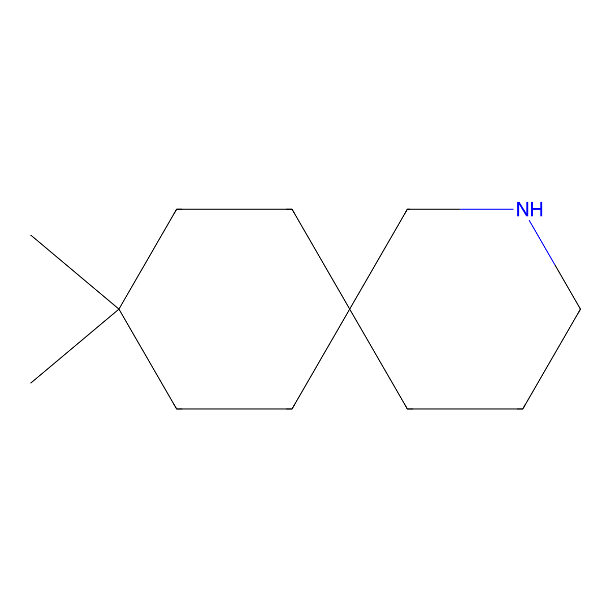 9,9-Dimethyl-2-azaspiro[5.5]undecane molecular structure, CAS 1339324-88-7