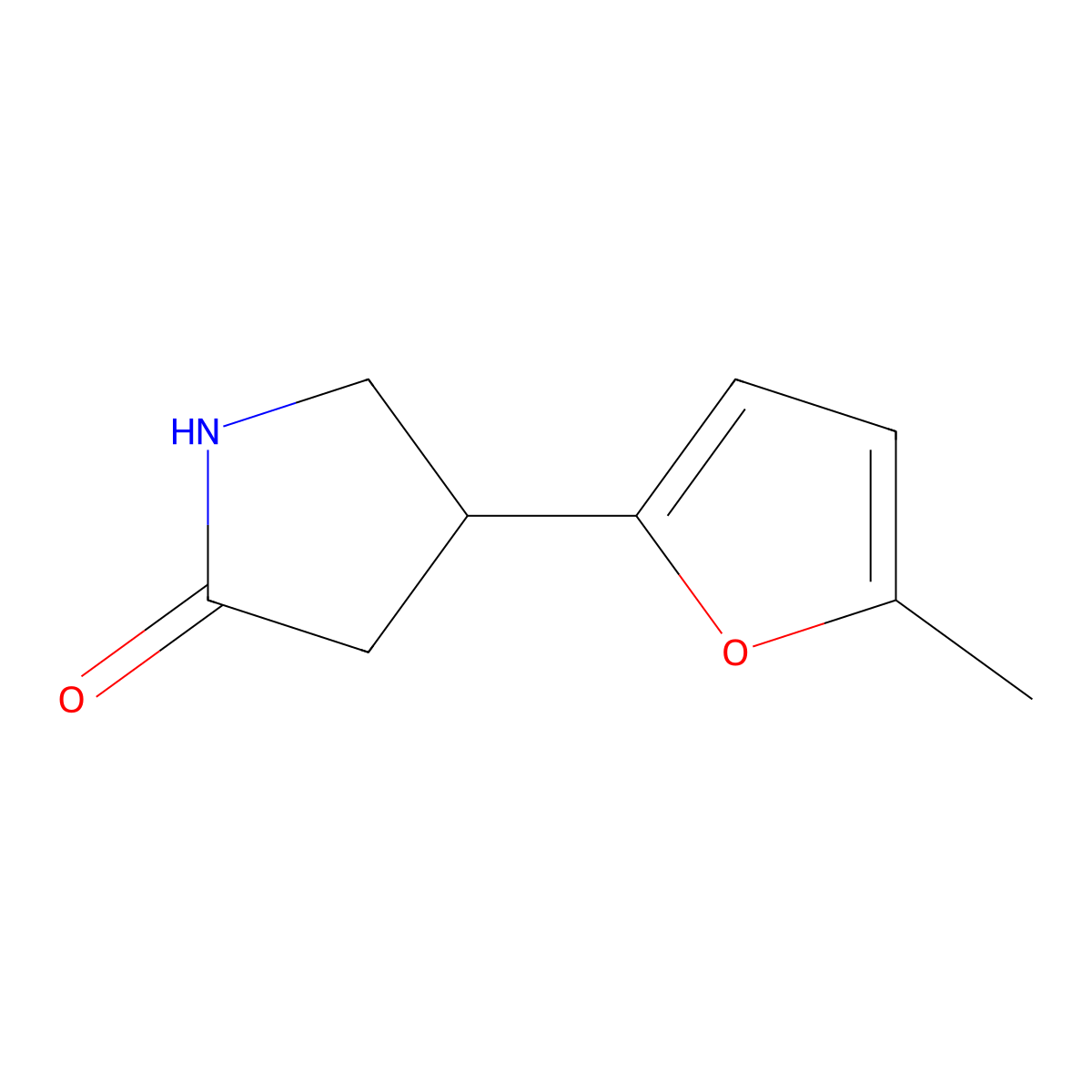 4-(5-Methylfuran-2-yl)pyrrolidin-2-one molecular structure, CAS 133933-65-0