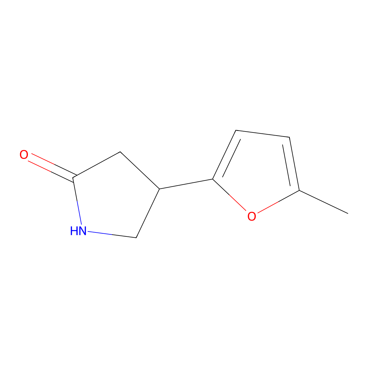 4-(5-Methylfuran-2-yl)pyrrolidin-2-one molecular structure, CAS 133933-65-0