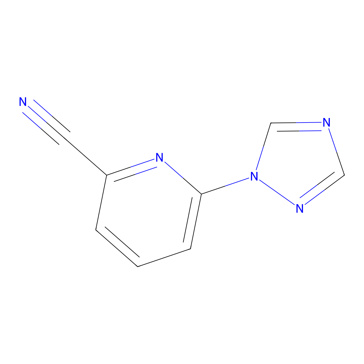 6-(1H-1,2,4-Triazol-1-YL)pyridine-2-carbonitrile molecular structure, CAS 1339342-11-8