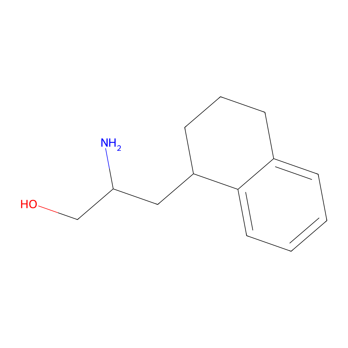 2-Amino-3-(1,2,3,4-tetrahydronaphthalen-1-yl)propan-1-ol molecular structure, CAS 1339343-28-0