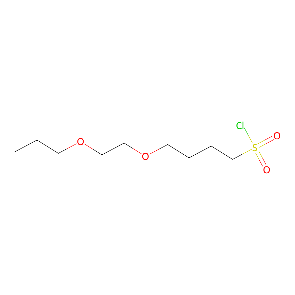 4-(2-Propoxyethoxy)butane-1-sulfonyl chloride molecular structure, CAS 1339346-08-5