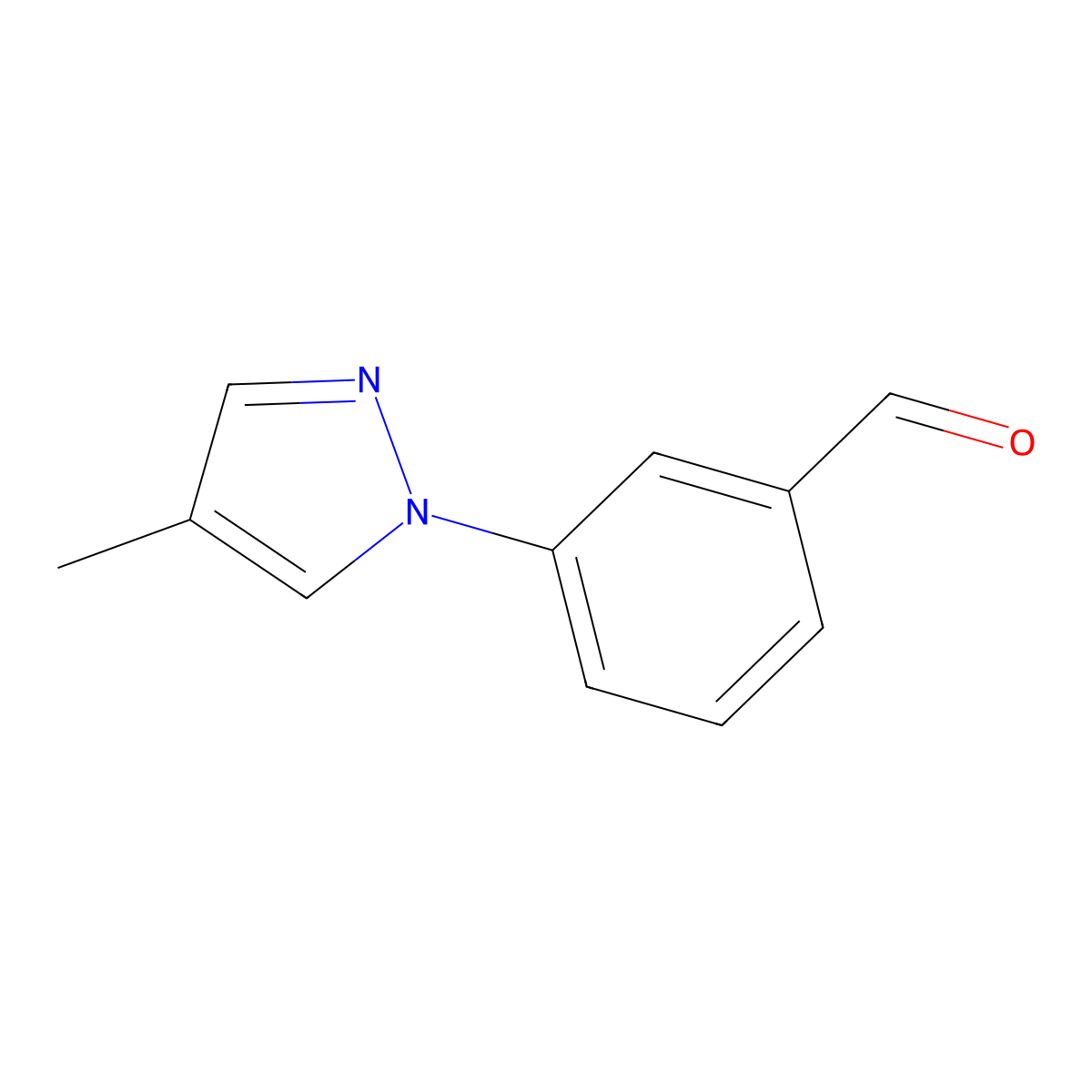 3-(4-Methyl-1H-pyrazol-1-yl)benzaldehyde molecular structure, CAS 1339353-78-4