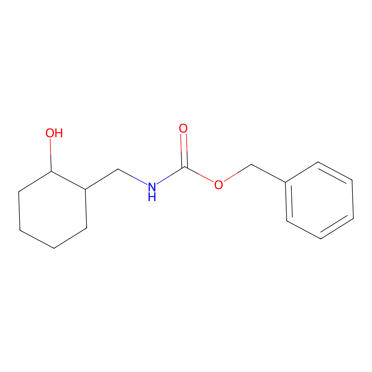 benzyl N-[(2-hydroxycyclohexyl)methyl]carbamate molecular structure, CAS 1339357-39-9