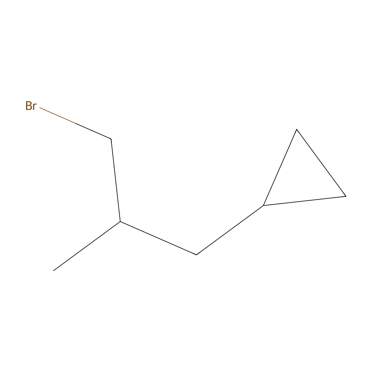 (3-Bromo-2-methylpropyl)cyclopropane molecular structure, CAS 1339361-22-6
