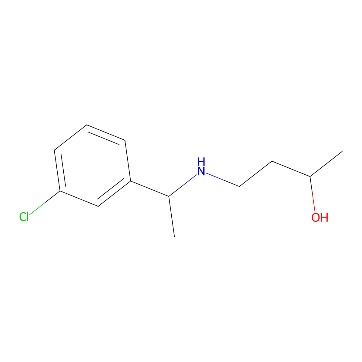 4-{[1-(3-Chlorophenyl)ethyl]amino}butan-2-ol molecular structure, CAS 1339371-22-0