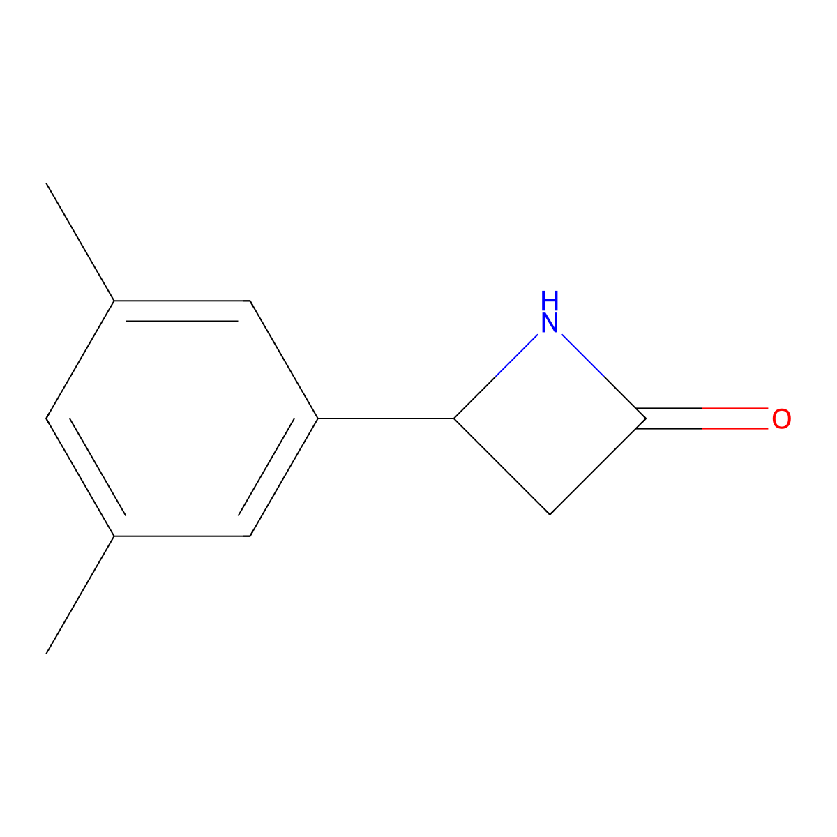 4-(3,5-Dimethylphenyl)azetidin-2-one molecular structure, CAS 1339372-69-8