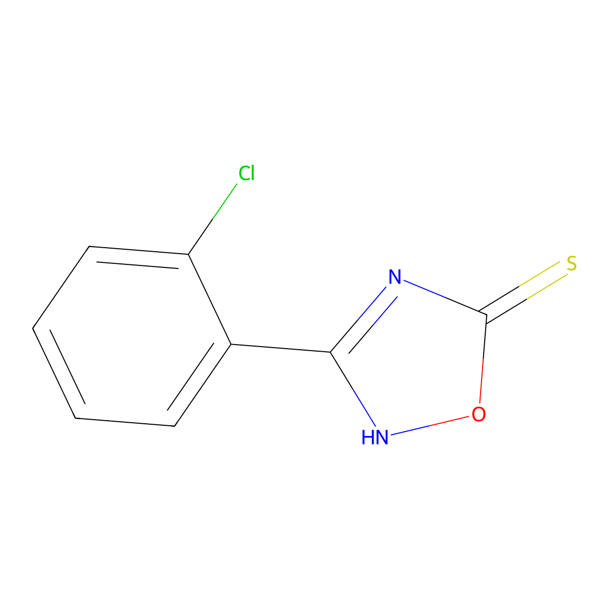 3-(2-Chlorophenyl)-1,2,4-oxadiazole-5-thiol molecular structure, CAS 1339372-88-1