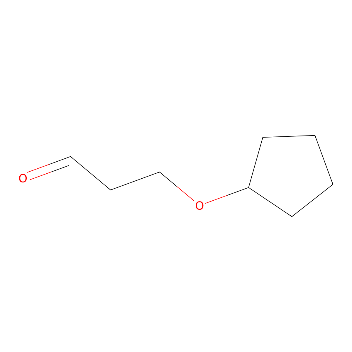 3-(Cyclopentyloxy)propanal molecular structure, CAS 1339379-84-8