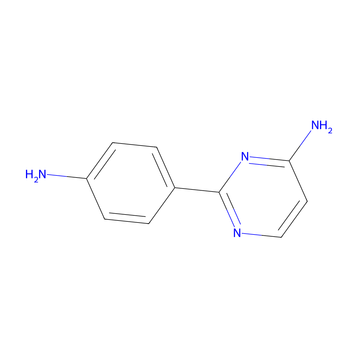 4-Amino-2-(4-aminophenyl)pyrimidine molecular structure, CAS 1339380-18-5