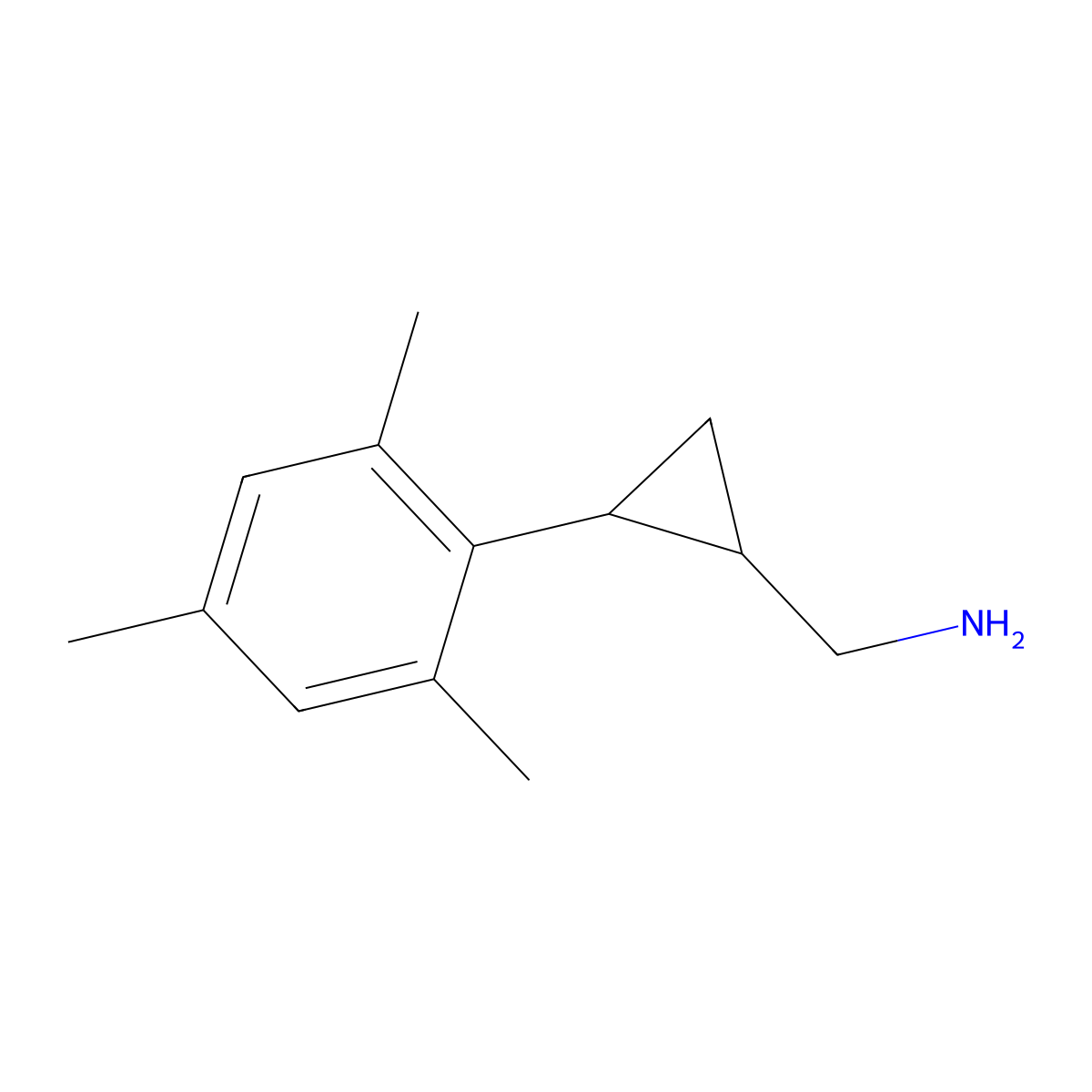 (2-Mesitylcyclopropyl)methanamine molecular structure, CAS 1339384-50-7