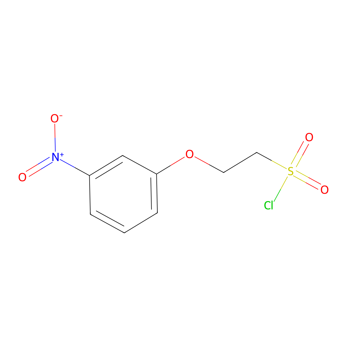 2-(3-Nitrophenoxy)ethane-1-sulfonyl chloride molecular structure, CAS 1339388-84-9