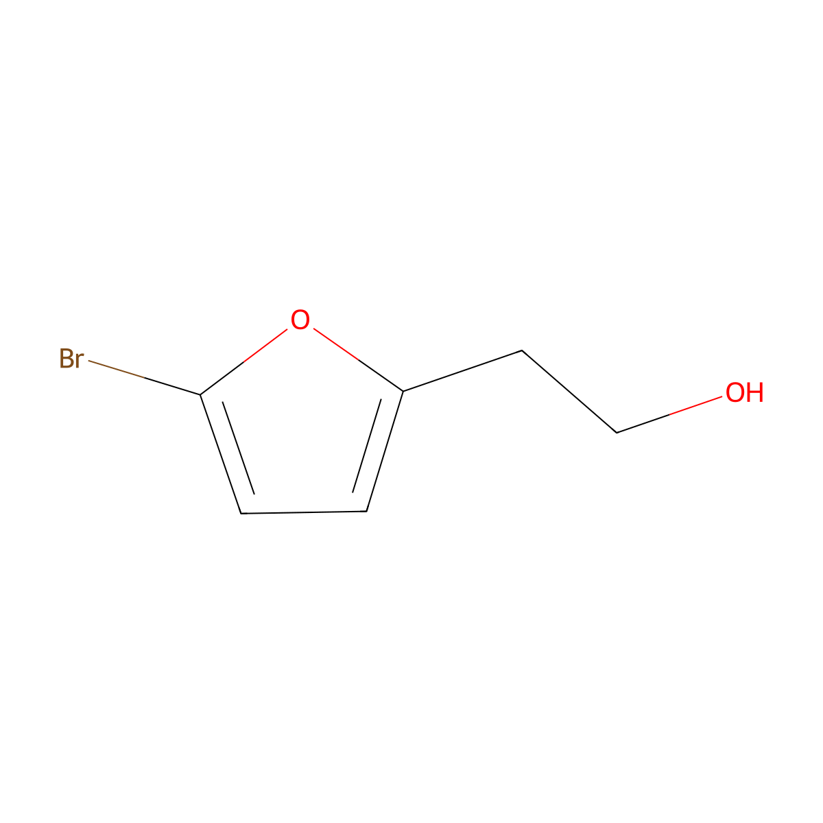 2-(5-Bromofuran-2-yl)ethan-1-ol molecular structure, CAS 1339393-03-1